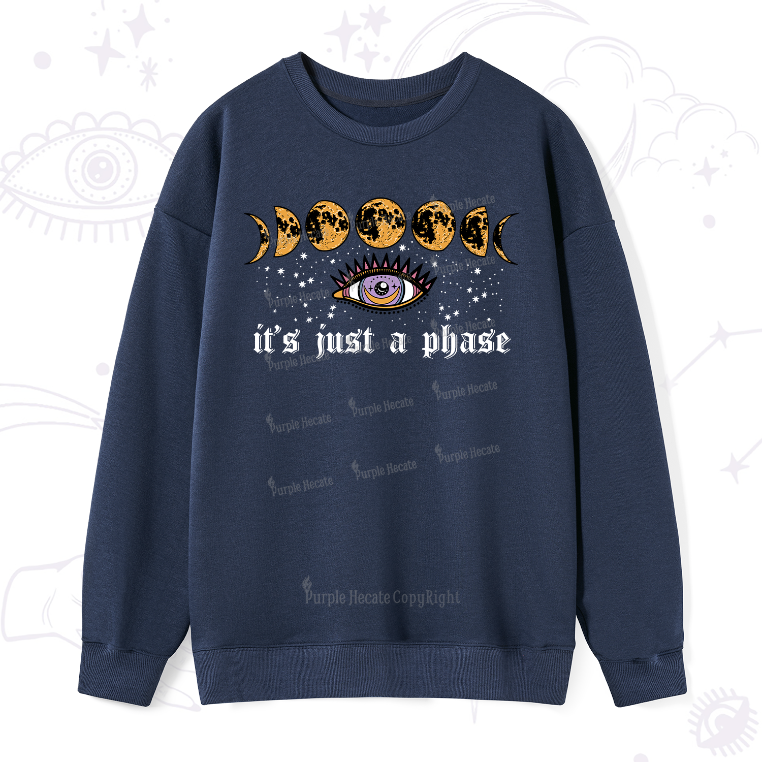 Purplehecate It's Just A Phase Sweatshirt