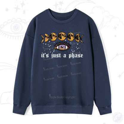 Purplehecate It's Just A Phase Sweatshirt