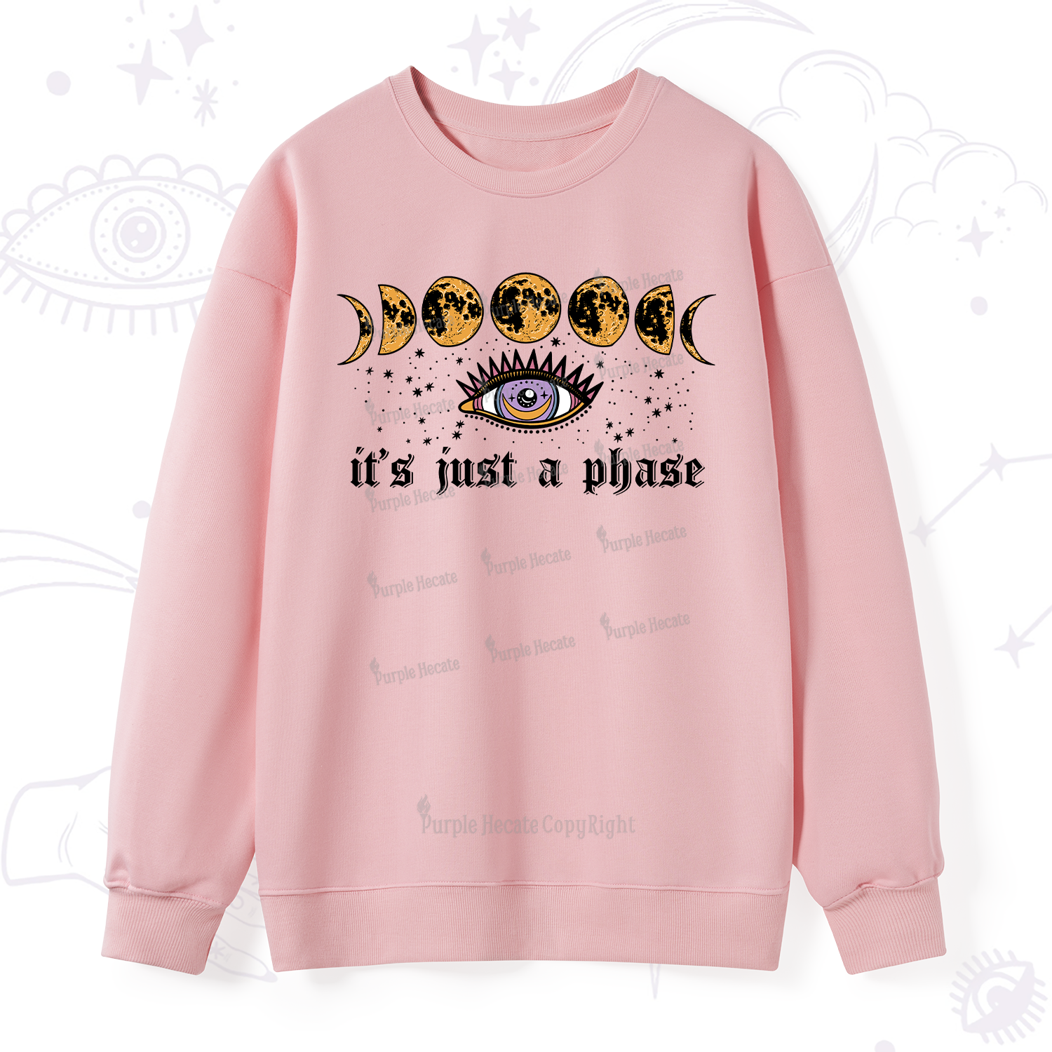 Purplehecate It's Just A Phase Sweatshirt