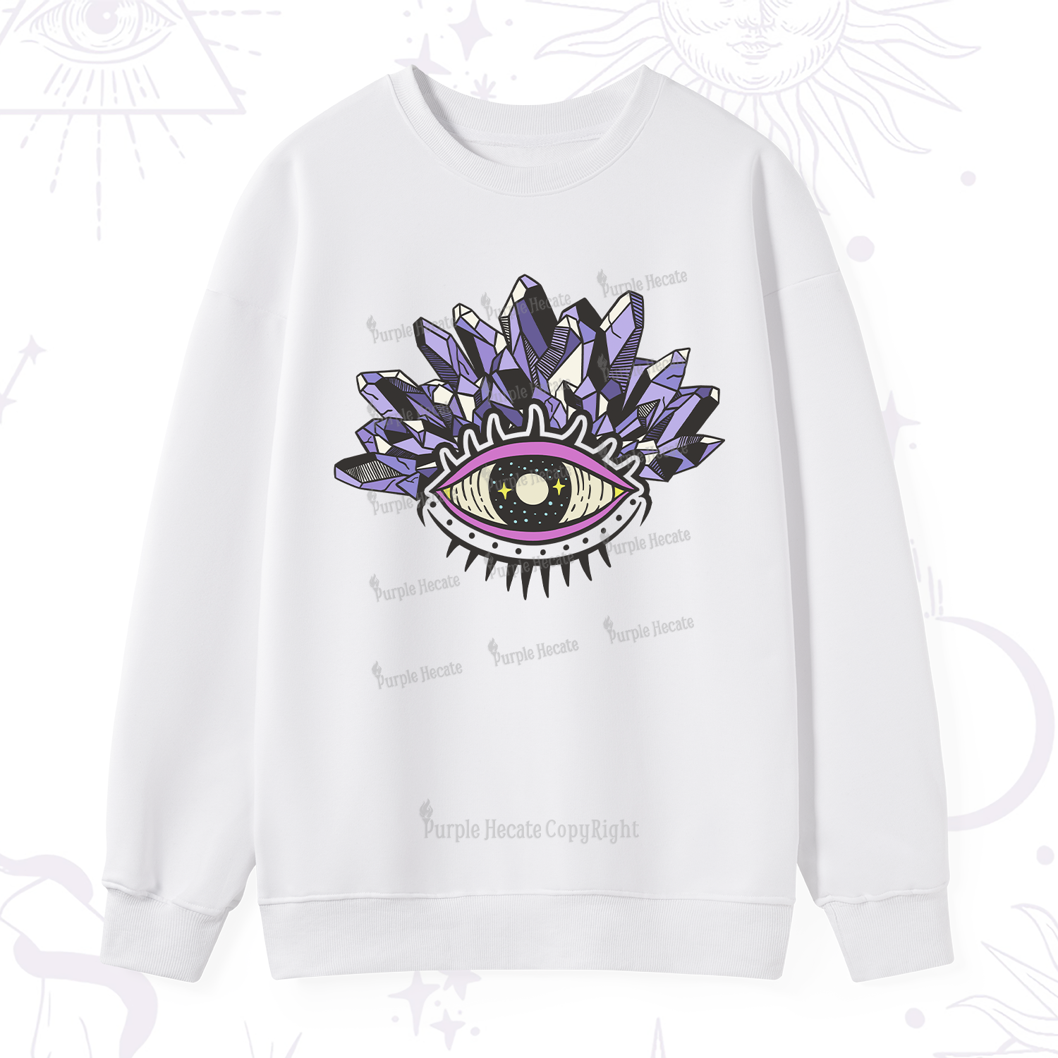 Purplehecate Crystal Eye Sweatshirt