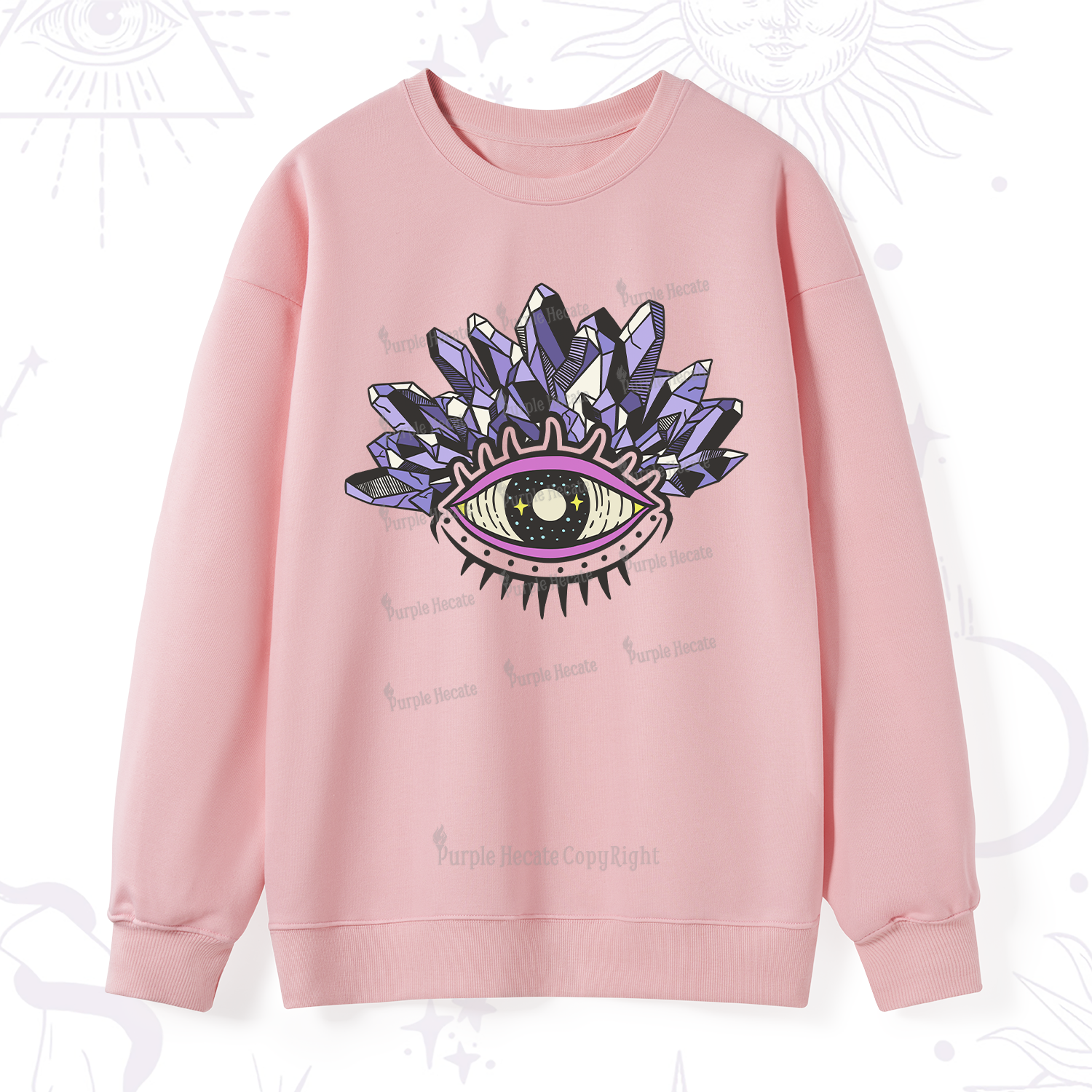 Purplehecate Crystal Eye Sweatshirt