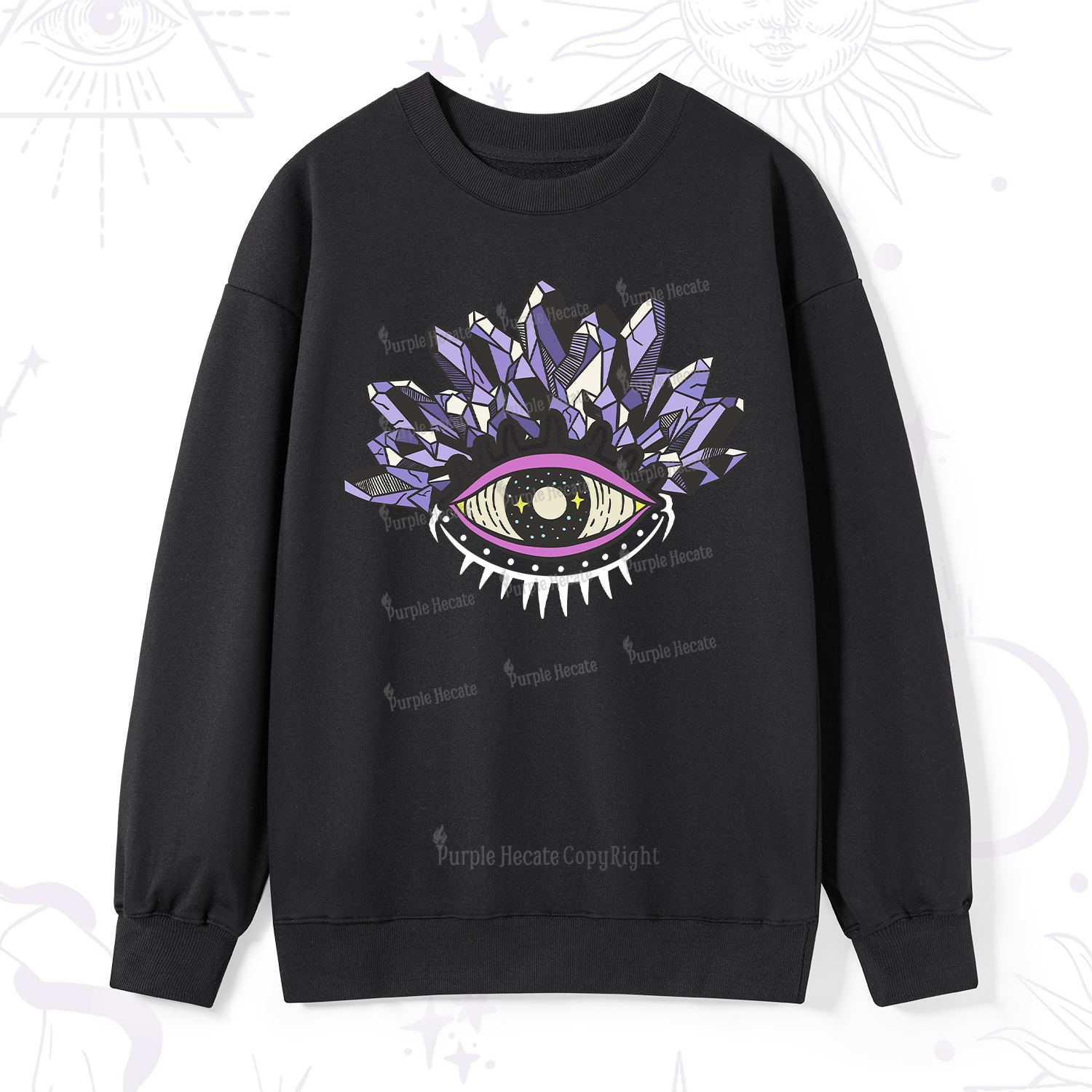 Purplehecate Crystal Eye Sweatshirt