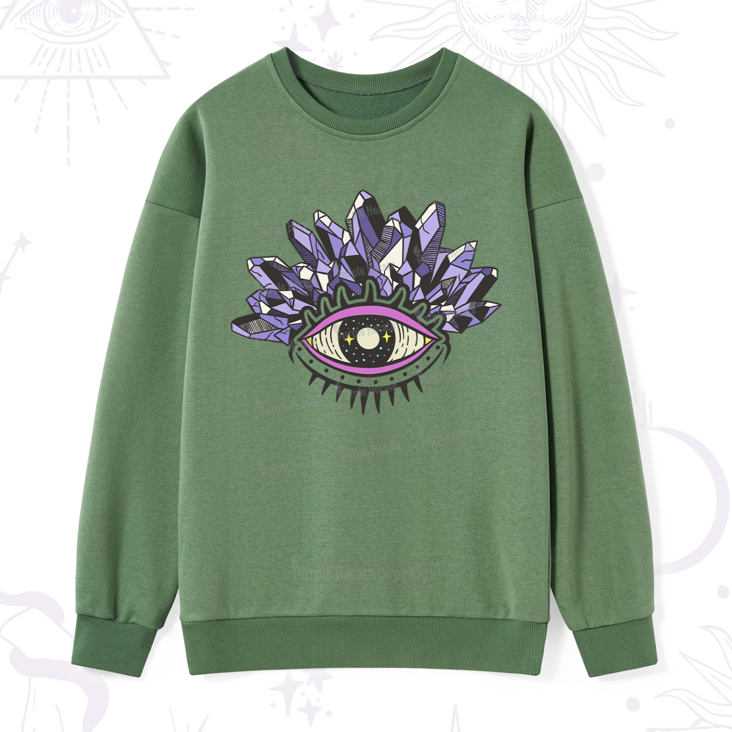 Purplehecate Crystal Eye Sweatshirt