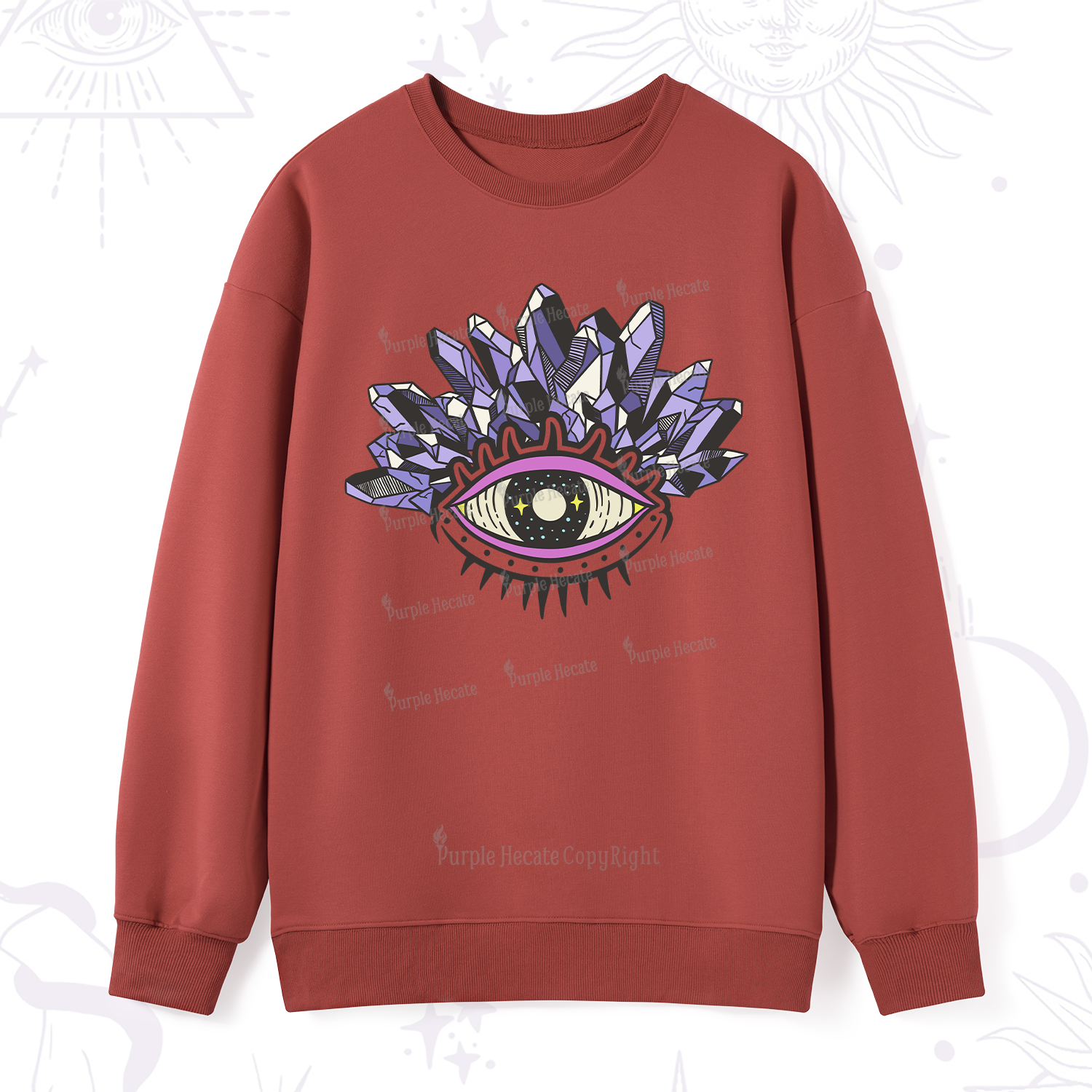 Purplehecate Crystal Eye Sweatshirt