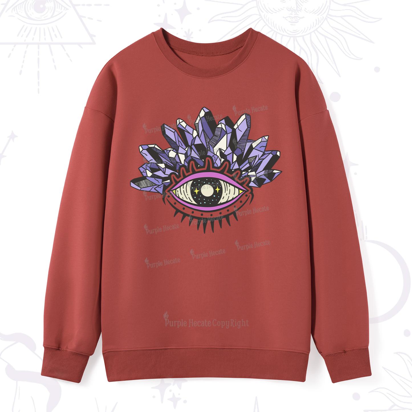 Purplehecate Crystal Eye Sweatshirt