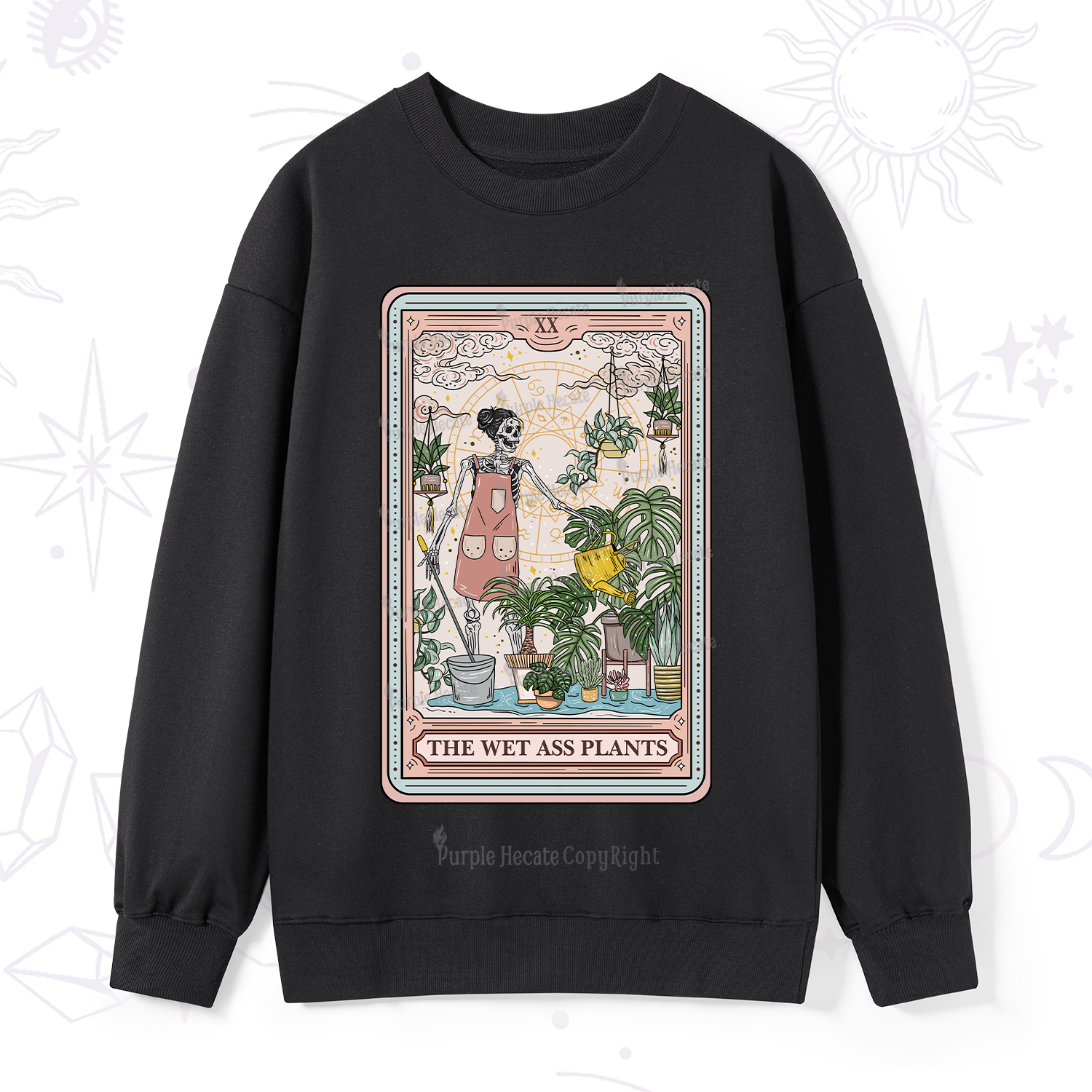 Purplehecate The Wet Ass Plants Tarot Sweatshirt