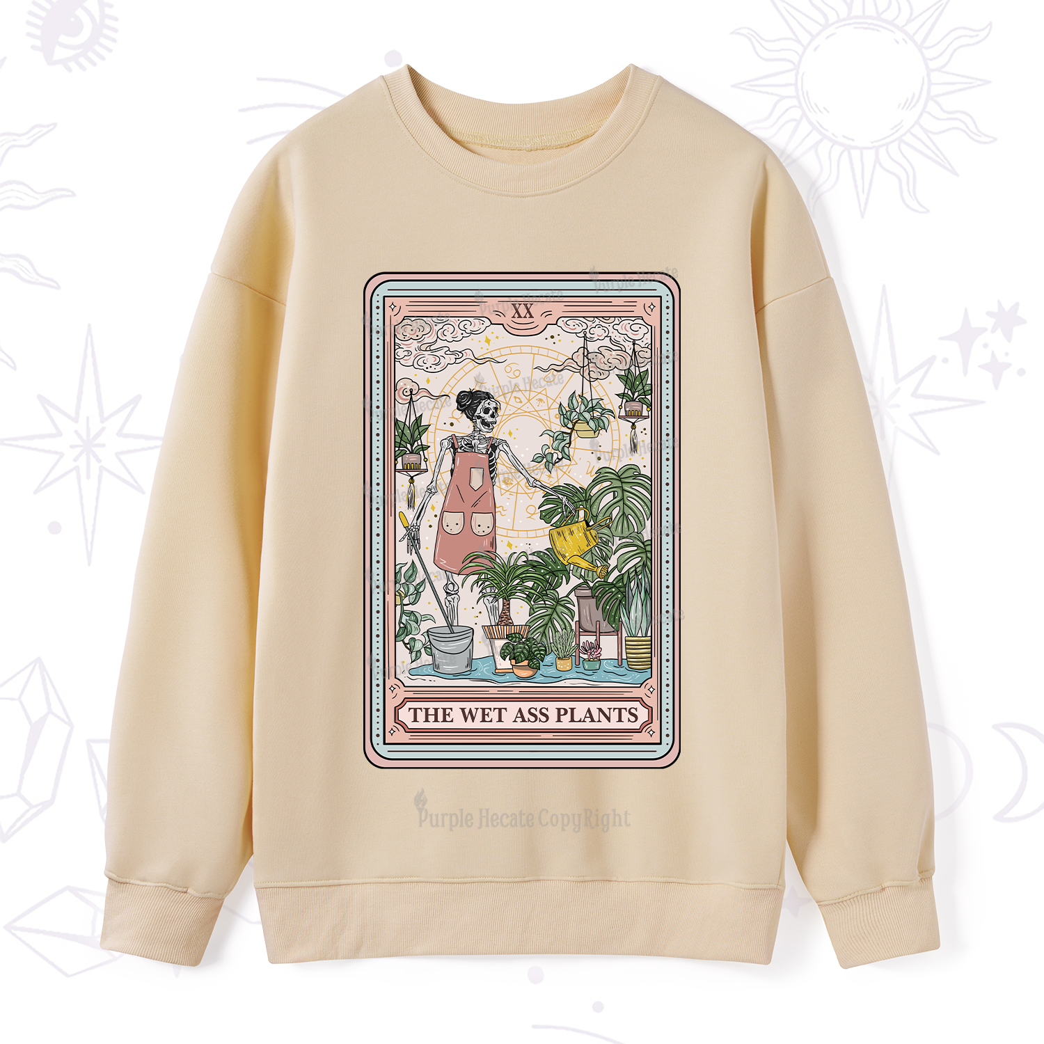 Purplehecate The Wet Ass Plants Tarot Sweatshirt