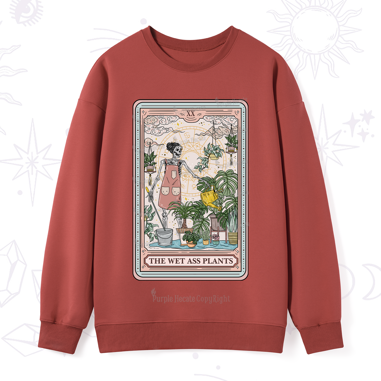 Purplehecate The Wet Ass Plants Tarot Sweatshirt