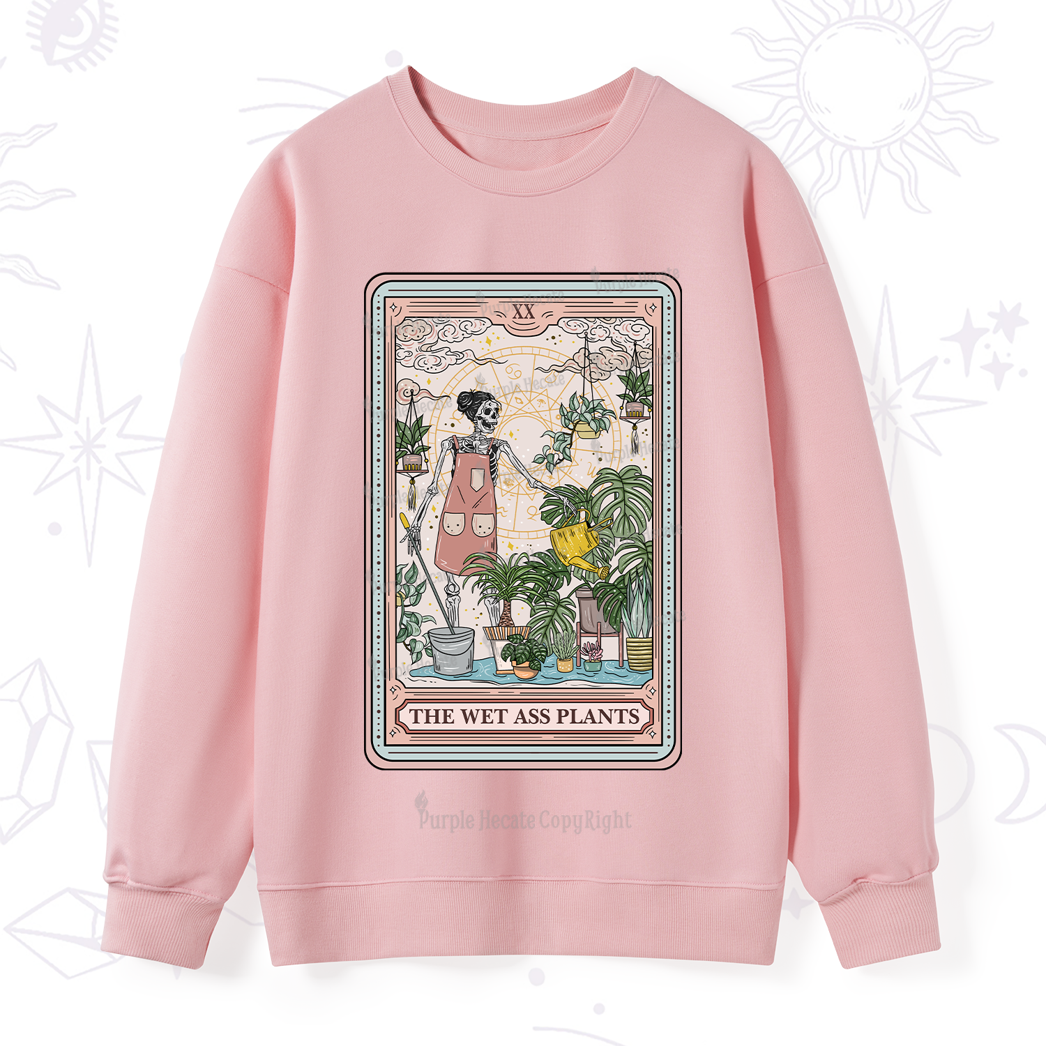 Purplehecate The Wet Ass Plants Tarot Sweatshirt