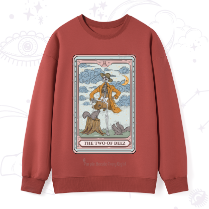 Purplehecate The Two Of Deez Tarot Sweatshirt