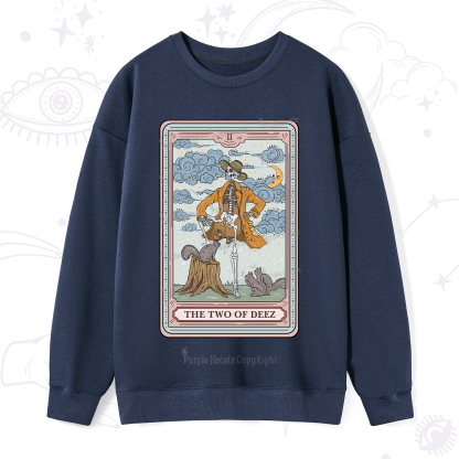Purplehecate The Two Of Deez Tarot Sweatshirt