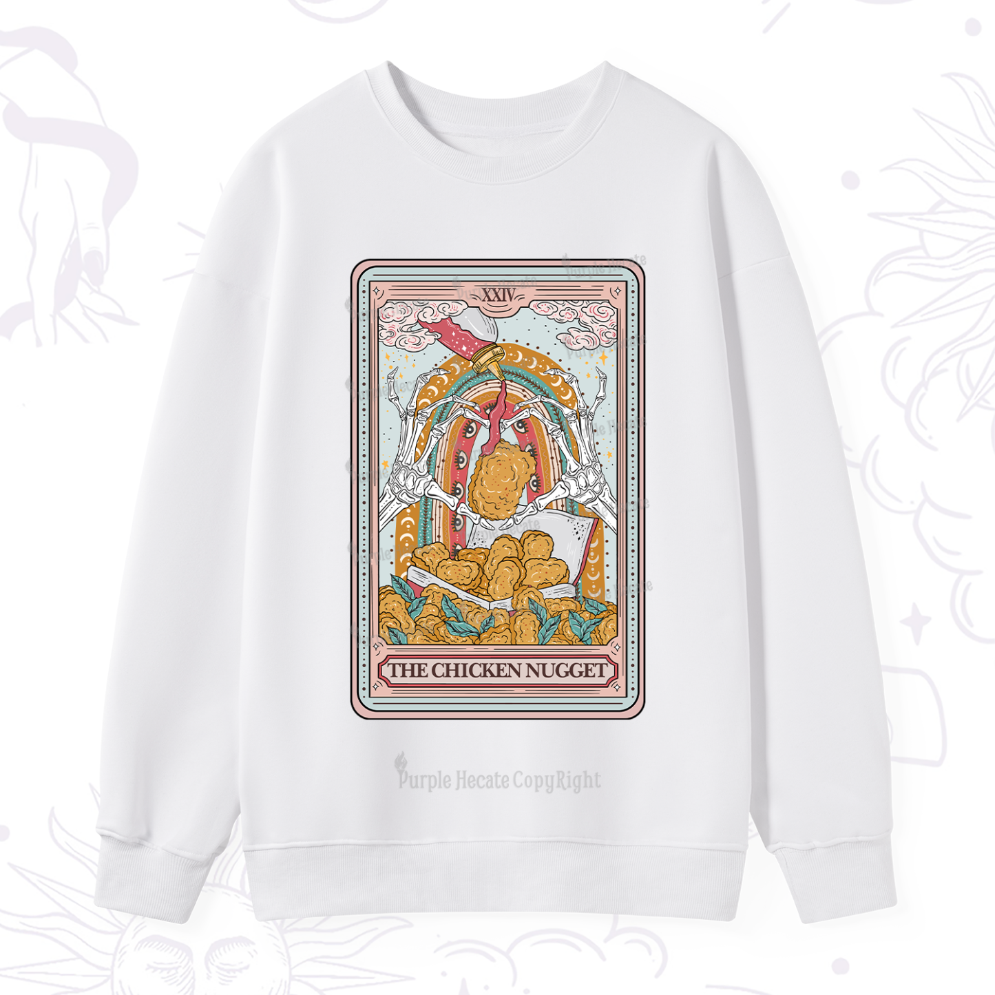 Purplehecate The Chicken Nugget Tarot Sweatshirt