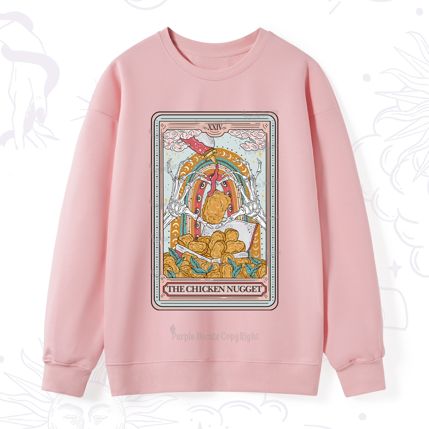 Purplehecate The Chicken Nugget Tarot Sweatshirt