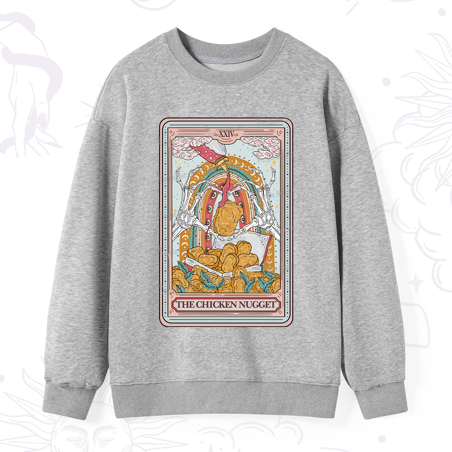 Purplehecate The Chicken Nugget Tarot Sweatshirt