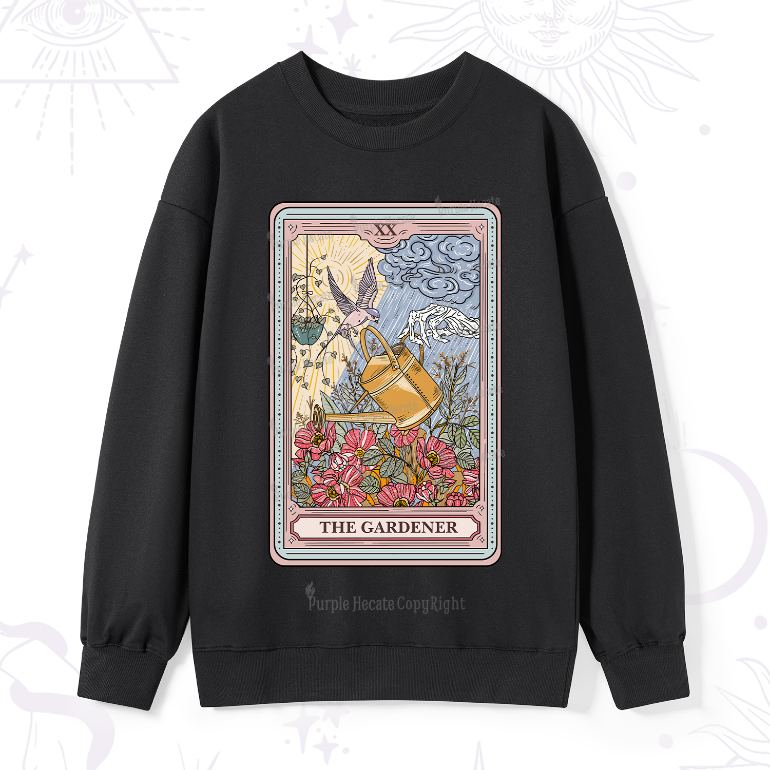 Purplehecate The Gardener Tarot Sweatshirt
