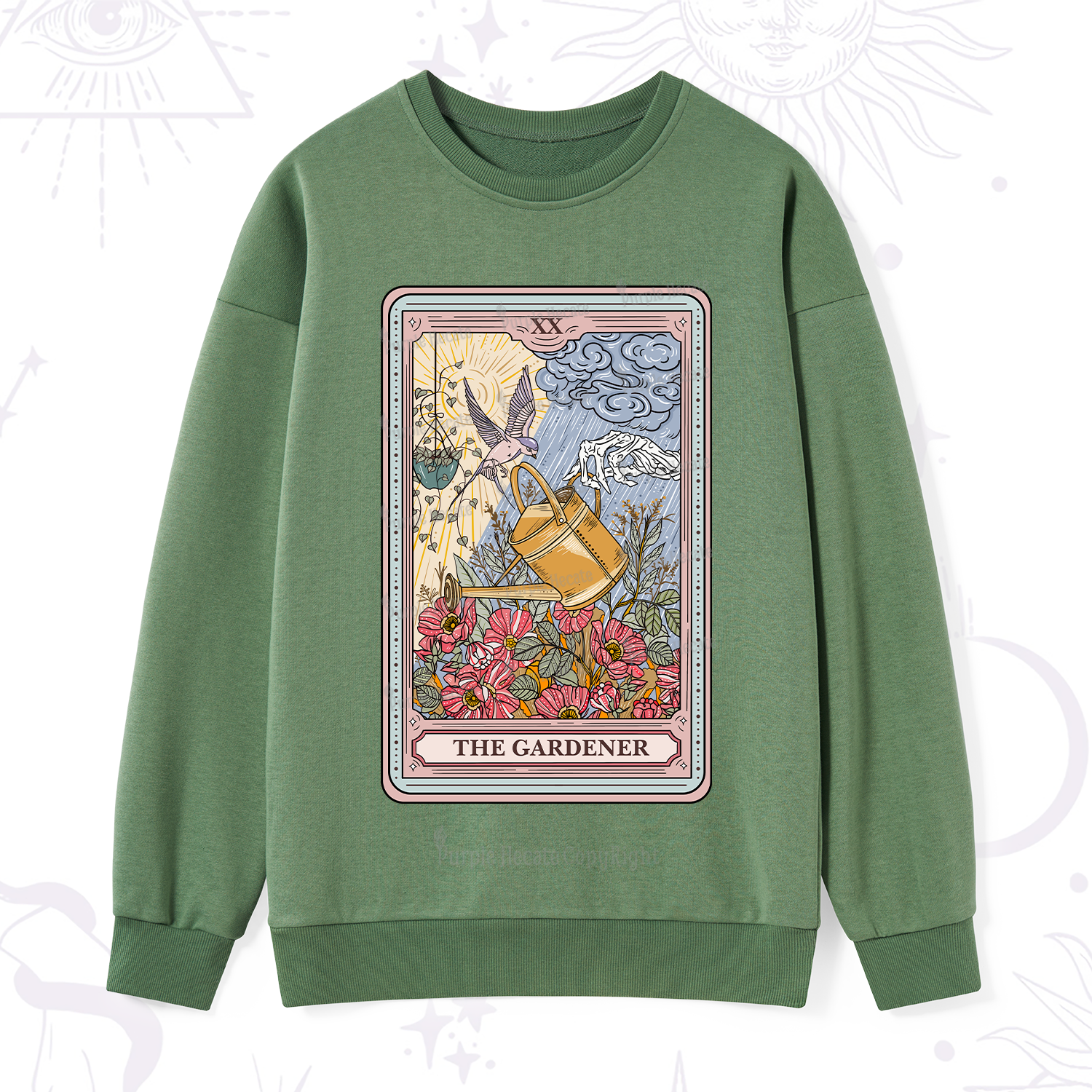 Purplehecate The Gardener Tarot Sweatshirt