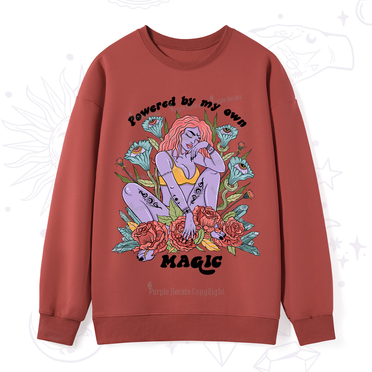 Purplehecate Powered By My Own Magic Sweatshirt