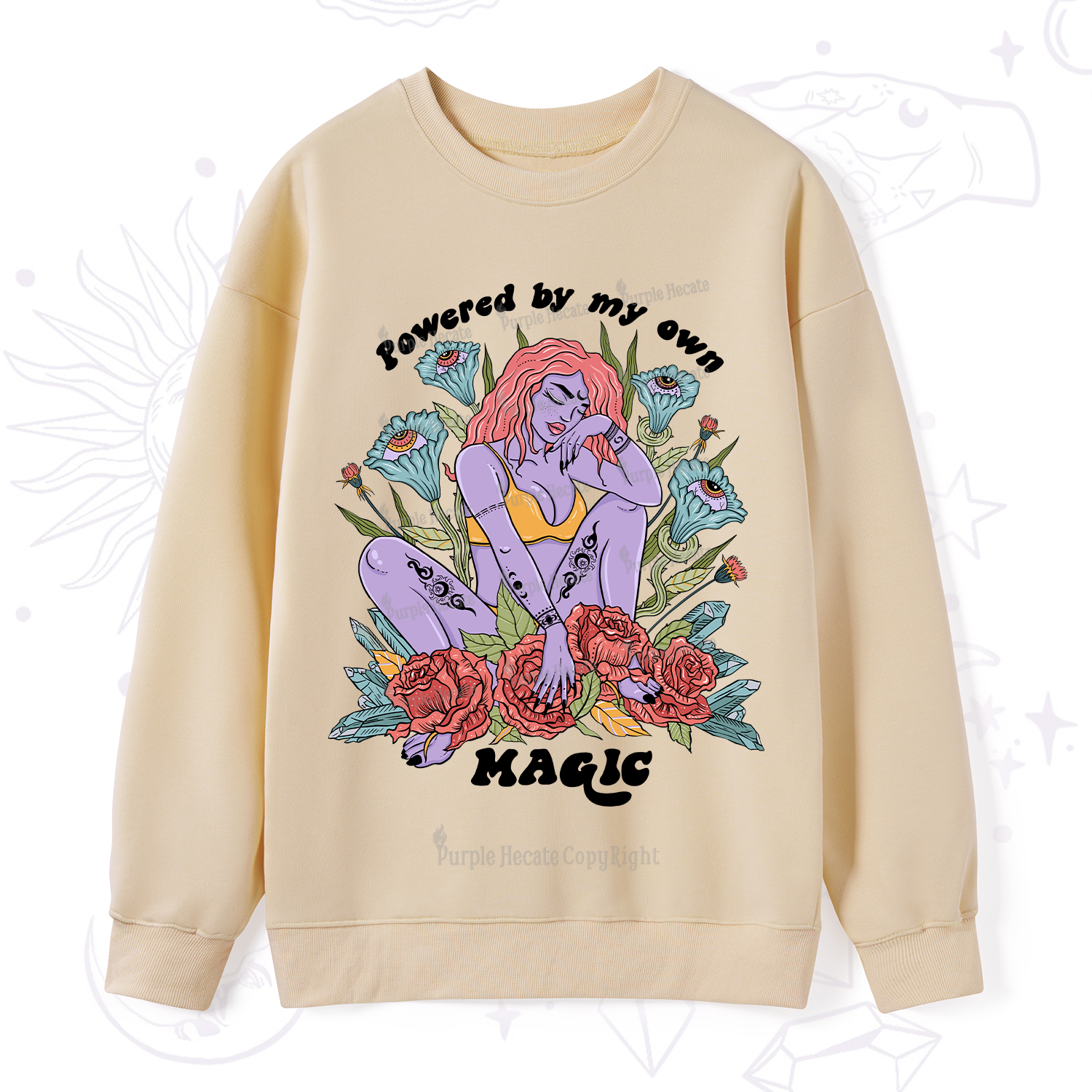 Purplehecate Powered By My Own Magic Sweatshirt
