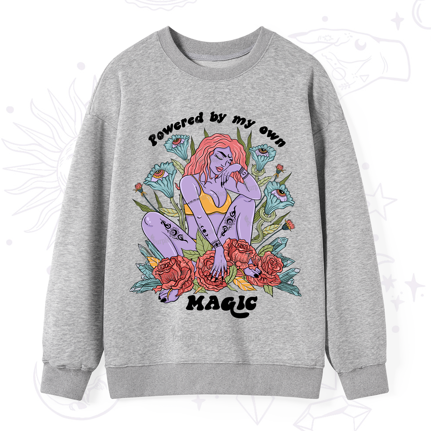 Purplehecate Powered By My Own Magic Sweatshirt