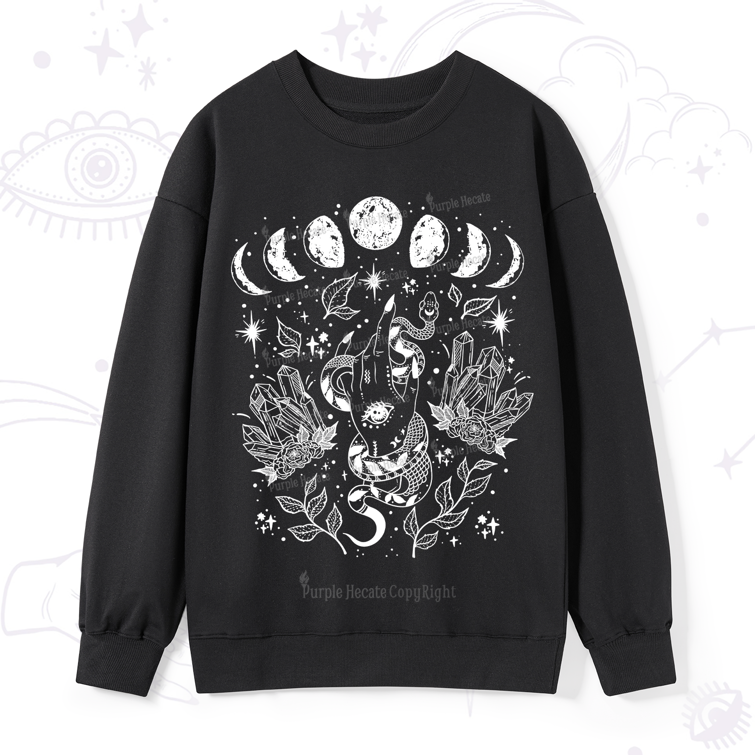 Purplehecate Reach For The Moon Sweatshirt