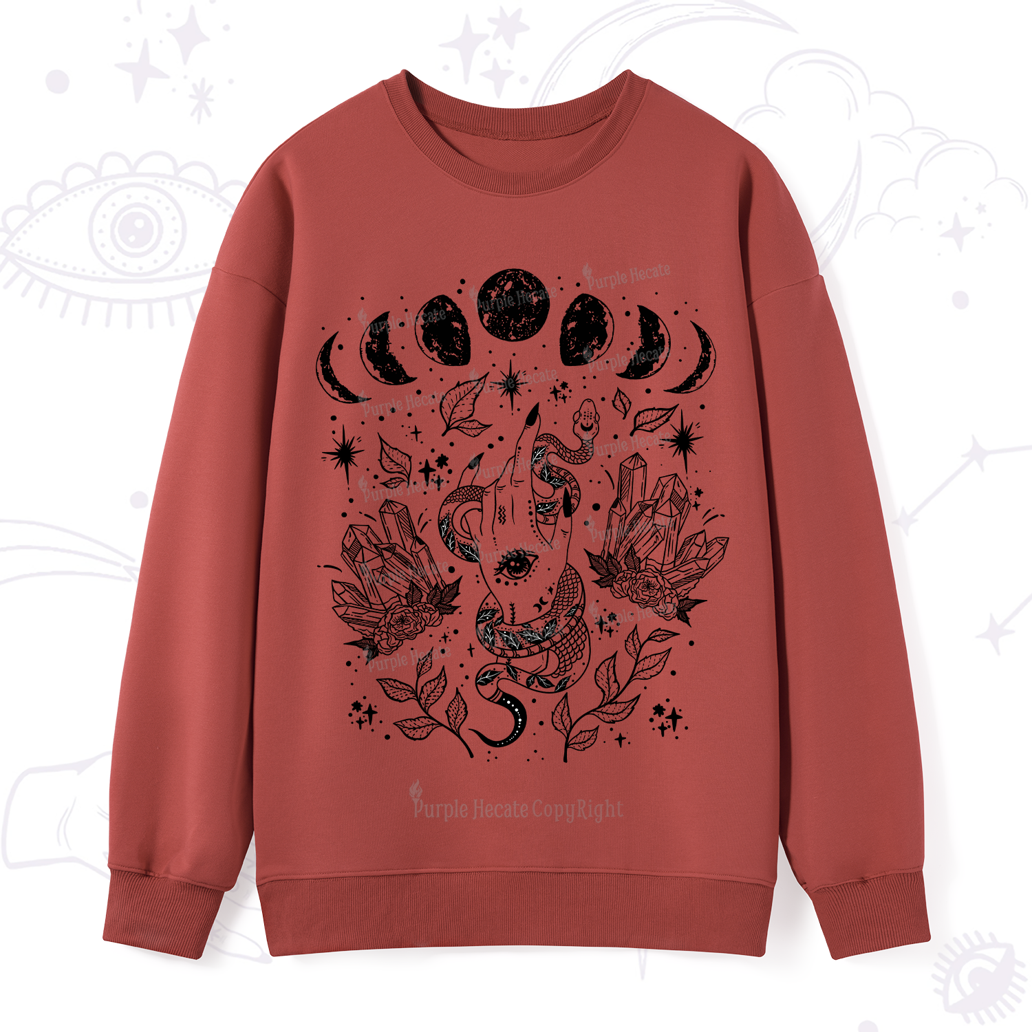 Purplehecate Reach For The Moon Sweatshirt
