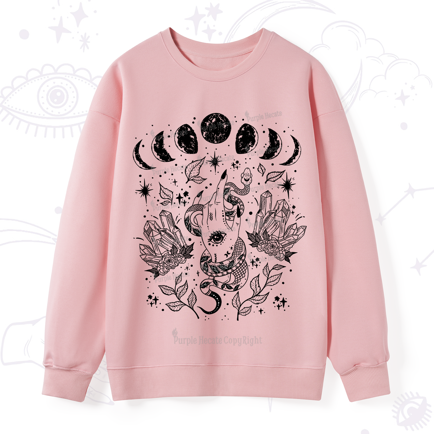 Purplehecate Reach For The Moon Sweatshirt