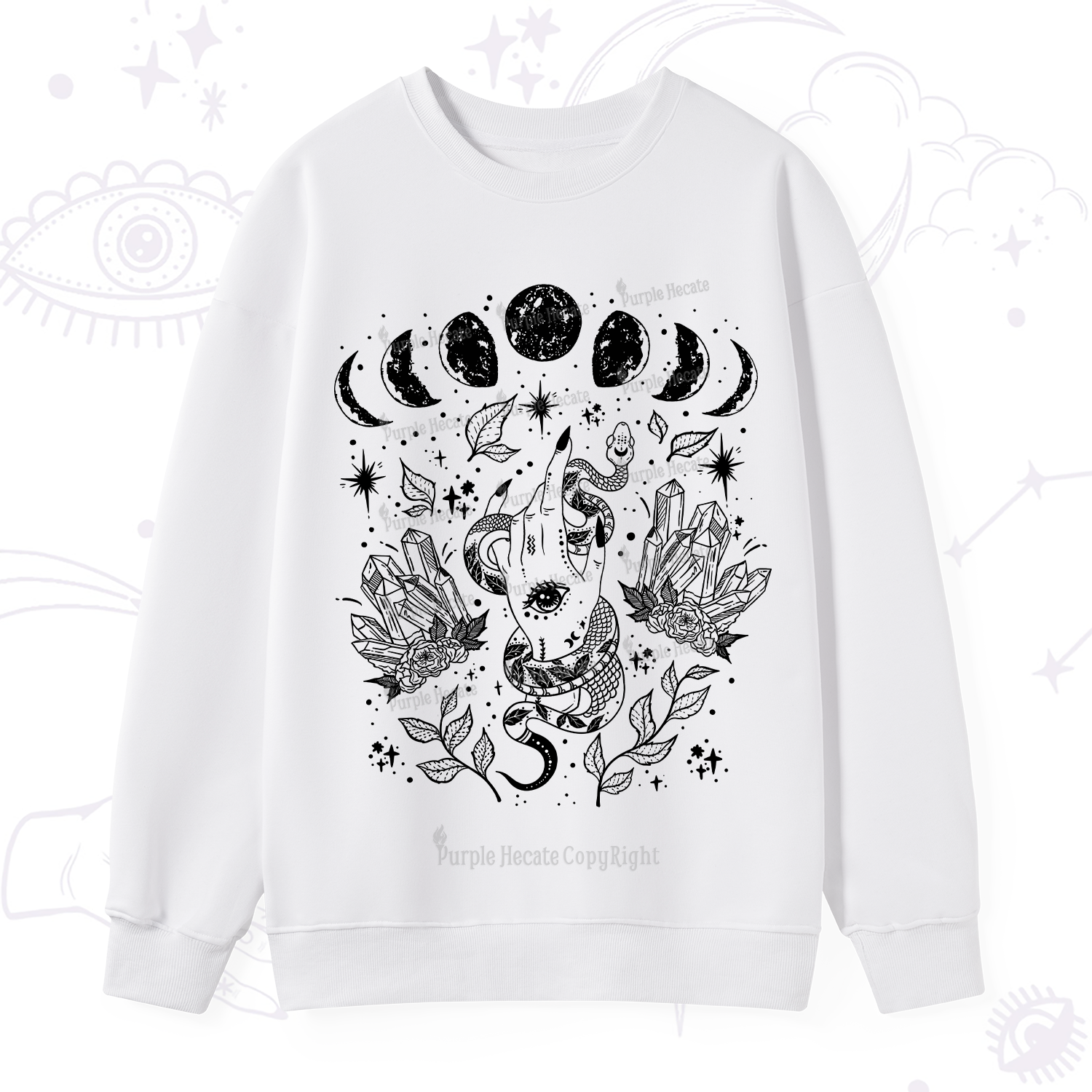 Purplehecate Reach For The Moon Sweatshirt