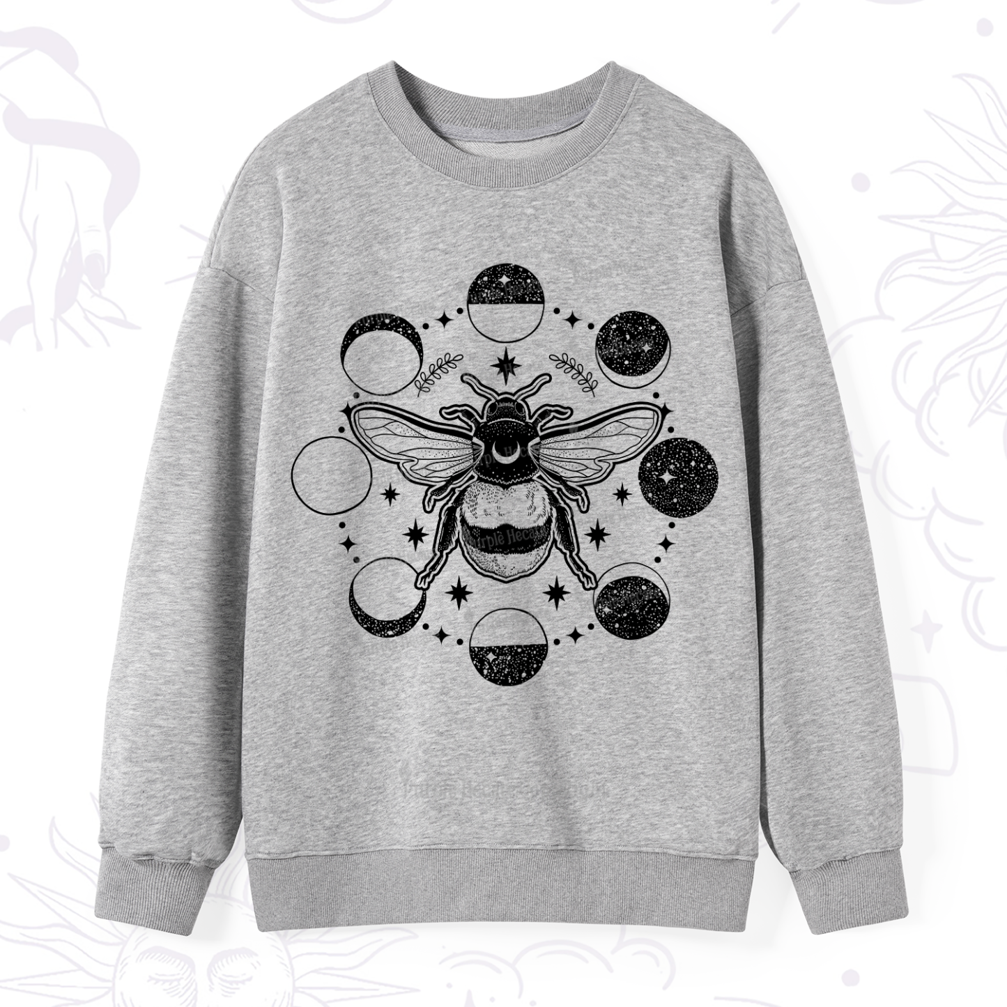 Purplehecate Moon Bee Sweatshirt