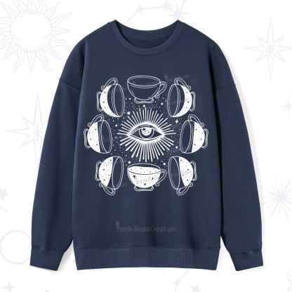 Purplehecate Moon Phase Coffee Sweatshirt