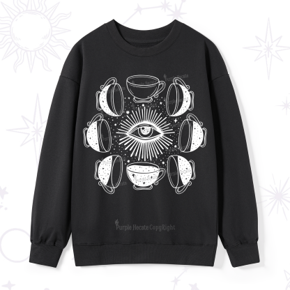 Purplehecate Moon Phase Coffee Sweatshirt