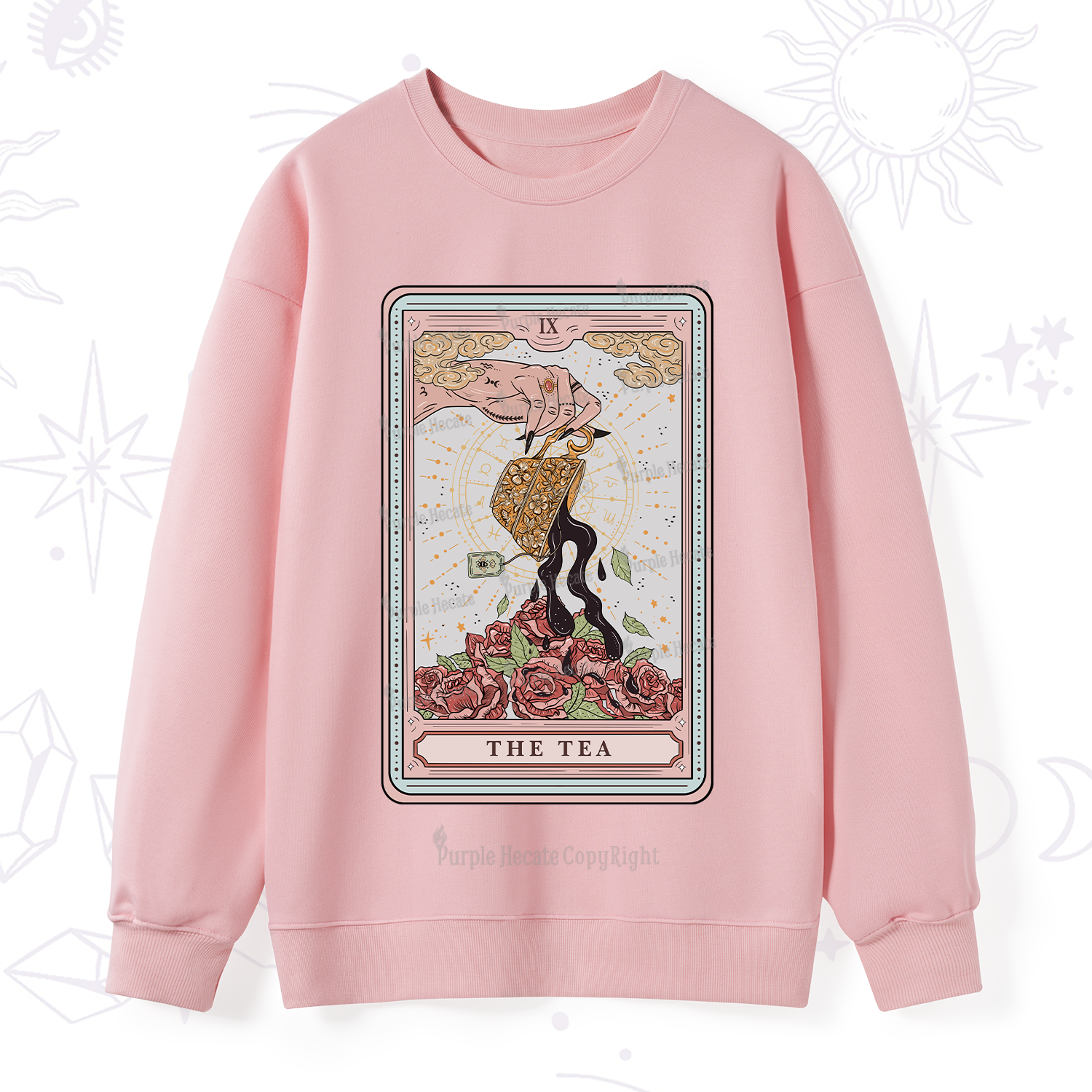 Purplehecate The Tea Tarot Sweatshirt