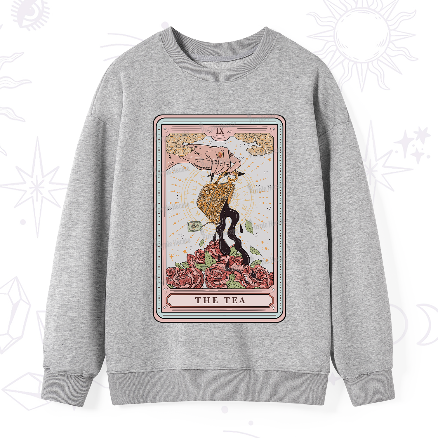 Purplehecate The Tea Tarot Sweatshirt