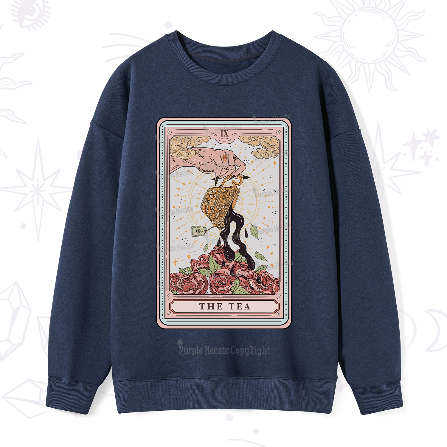 Purplehecate The Tea Tarot Sweatshirt