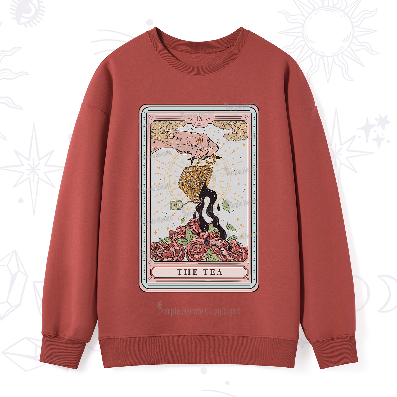Purplehecate The Tea Tarot Sweatshirt