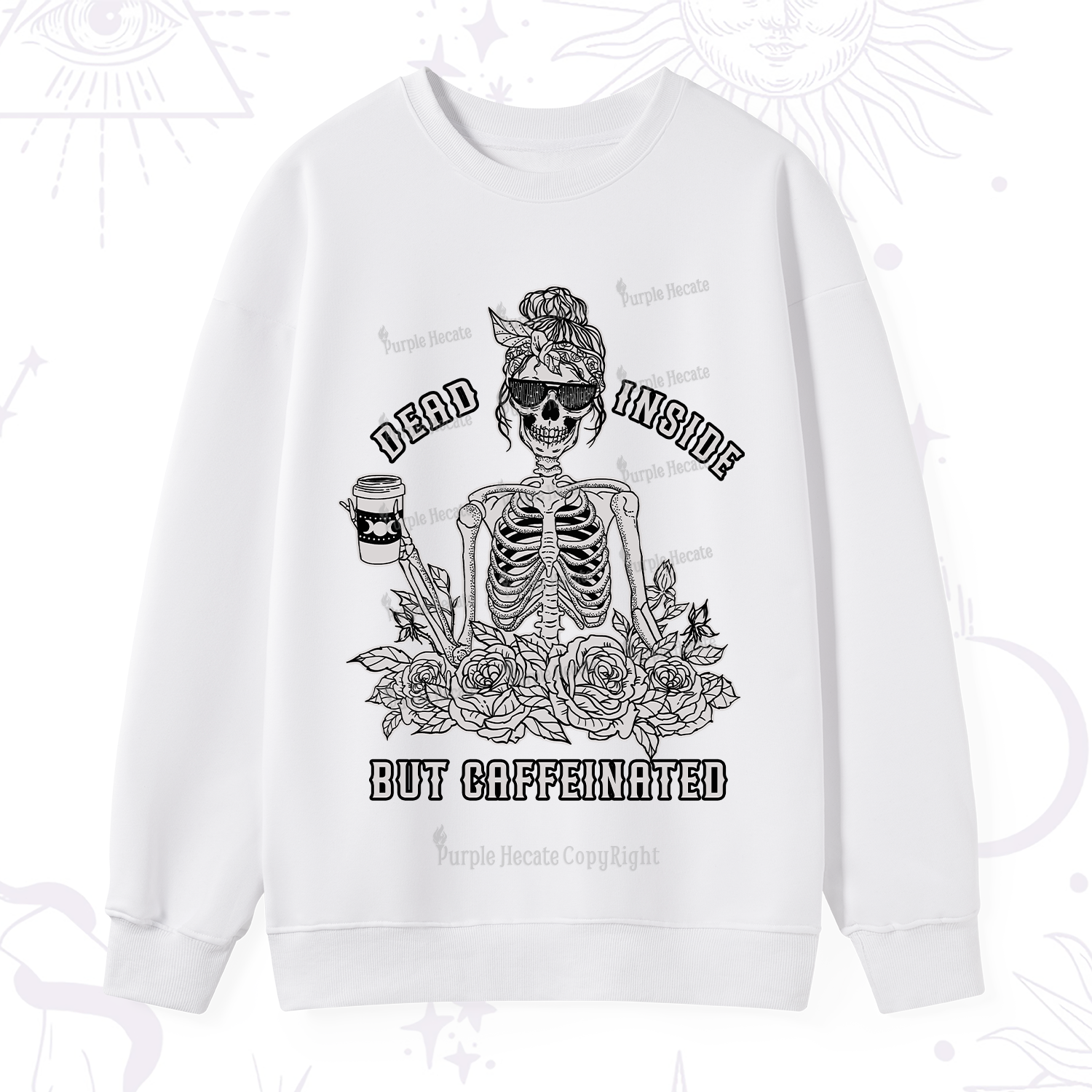 Purplehecate Everything Is Fine Sweatshirt