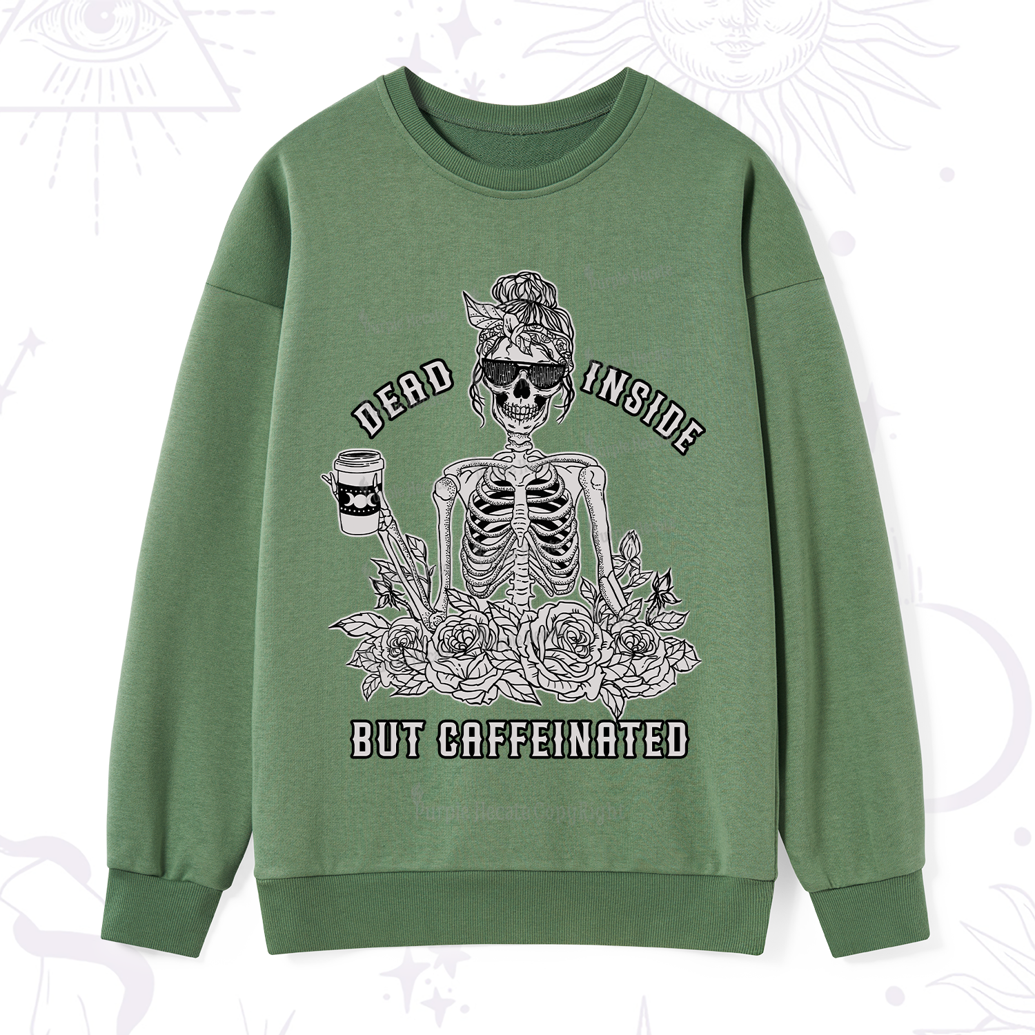 Purplehecate Everything Is Fine Sweatshirt