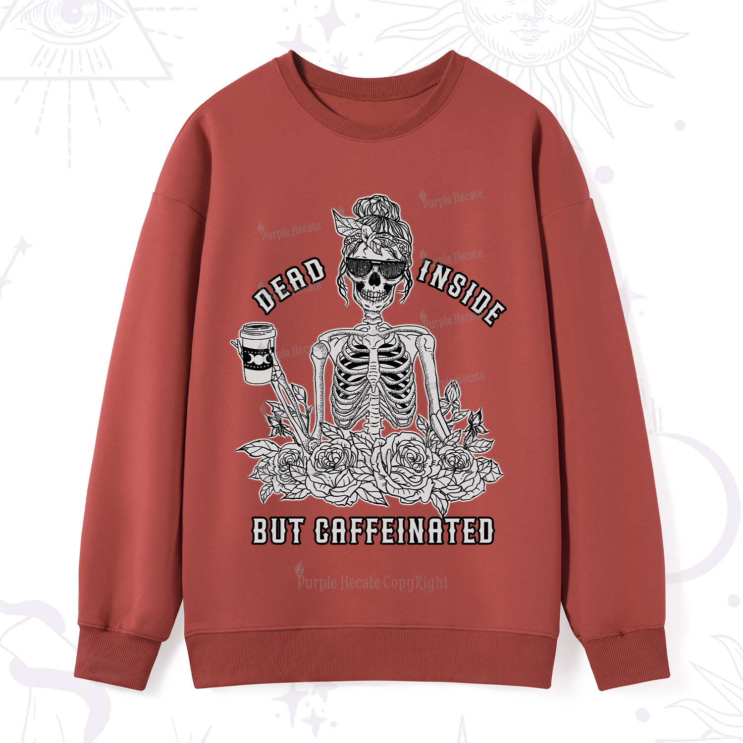 Purplehecate Everything Is Fine Sweatshirt