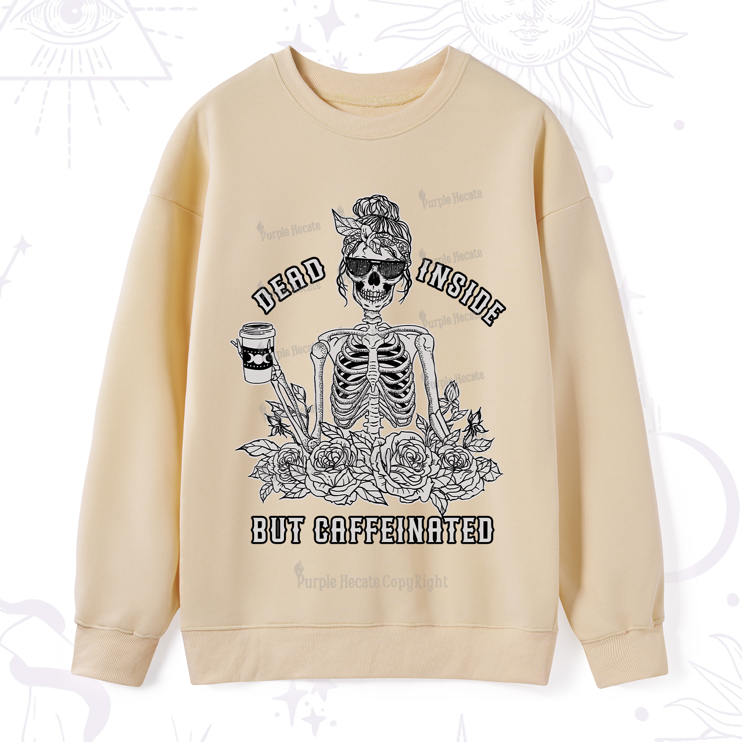 Purplehecate Everything Is Fine Sweatshirt