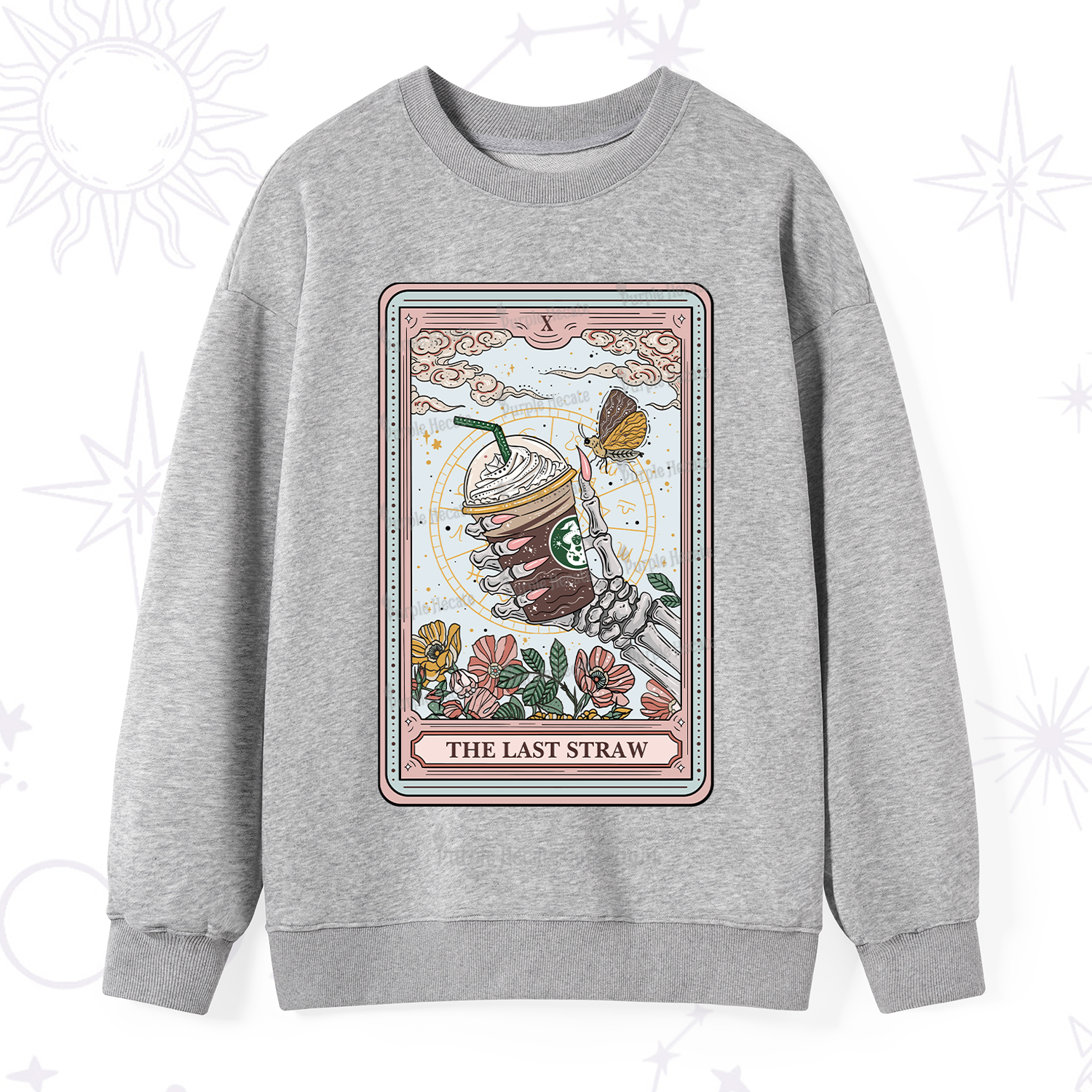 Purplehecate The Last Straw Tarot Sweatshirt