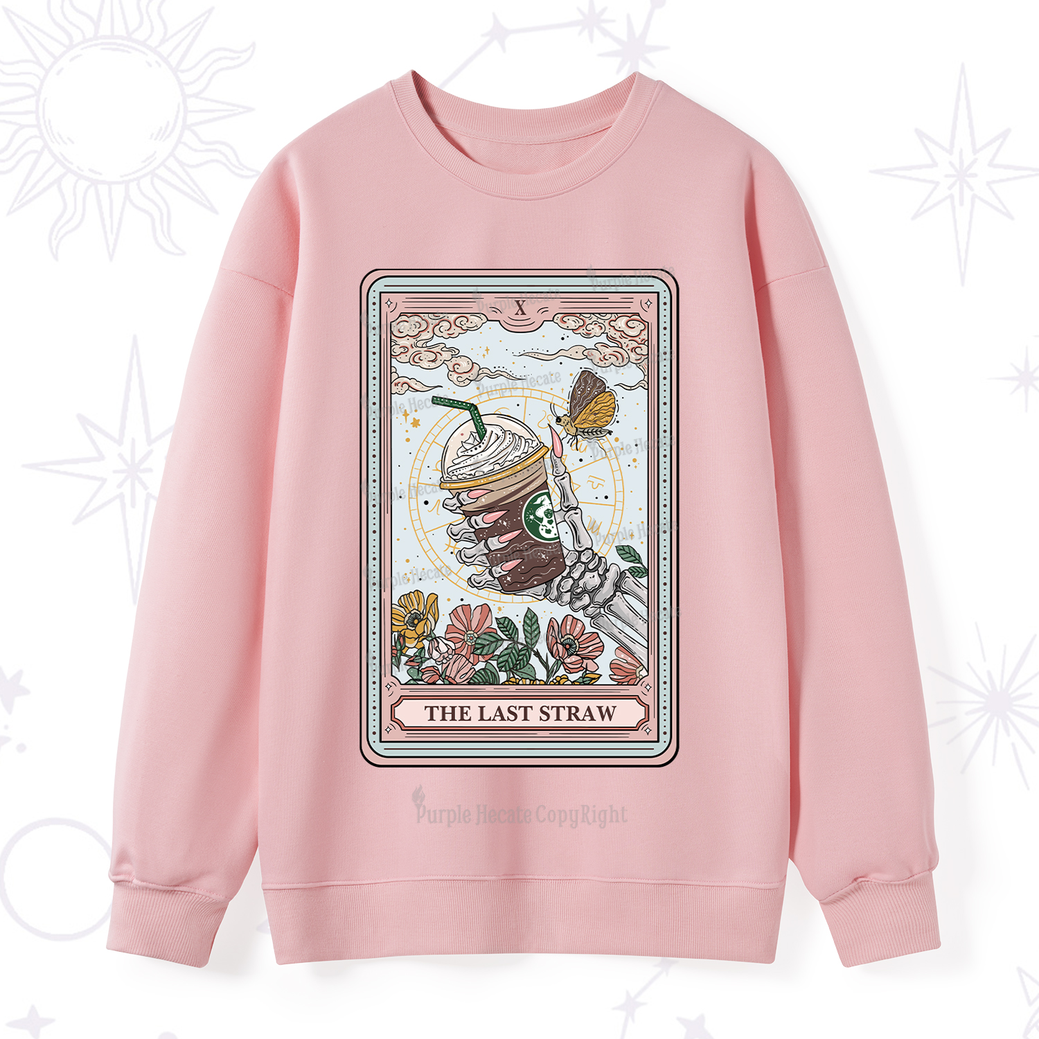 Purplehecate The Last Straw Tarot Sweatshirt