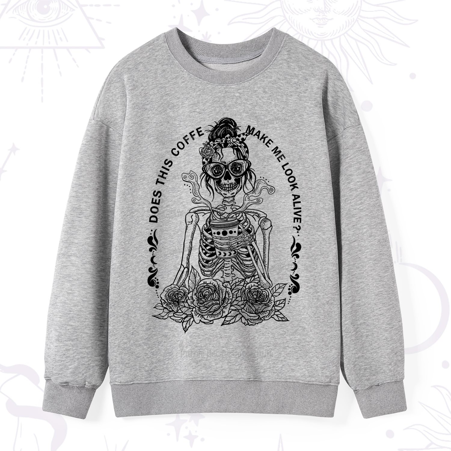 Purplehecate Does This Coffee Make Me Look Alive Sweatshirt