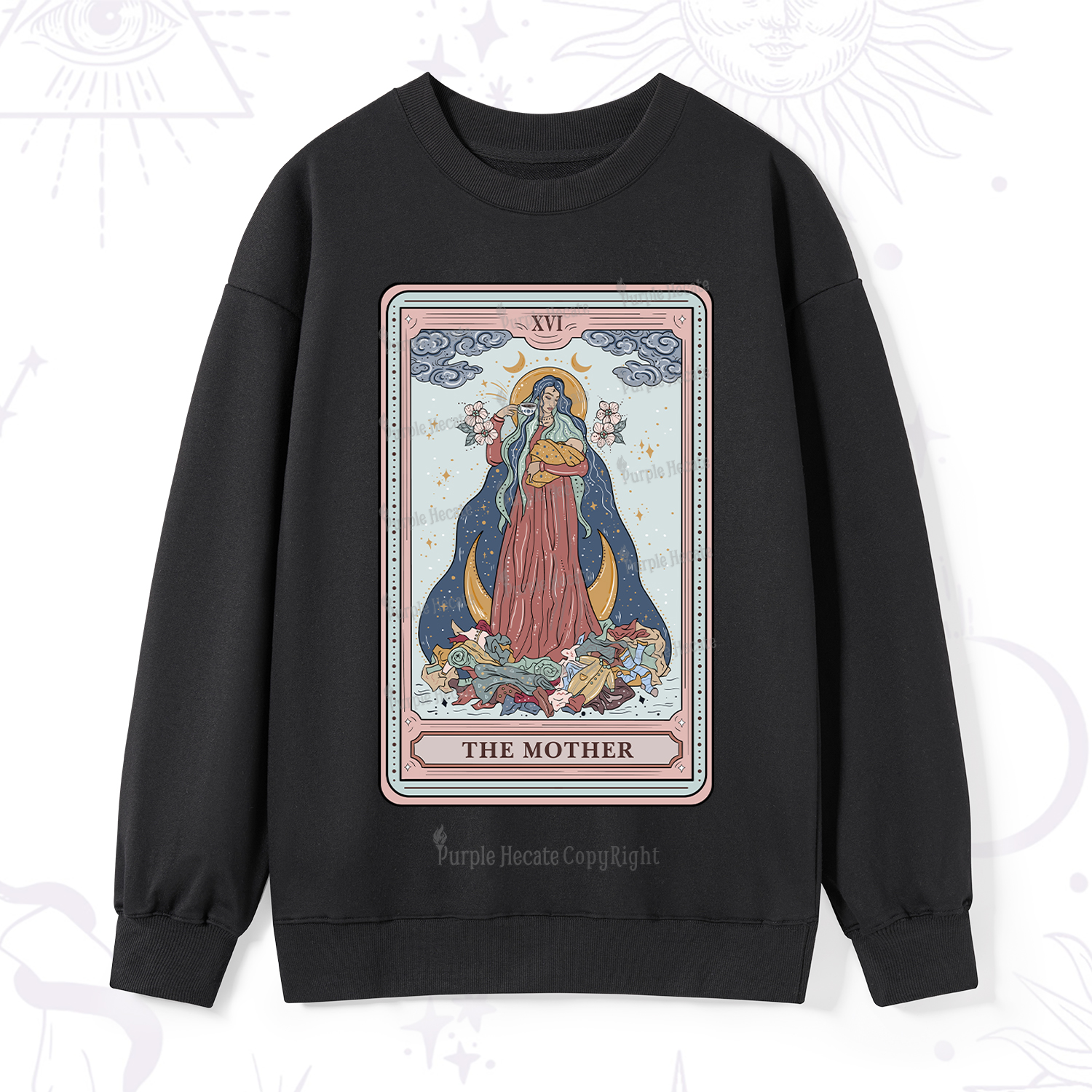 Purplehecate The Mother Tarot Sweatshirt