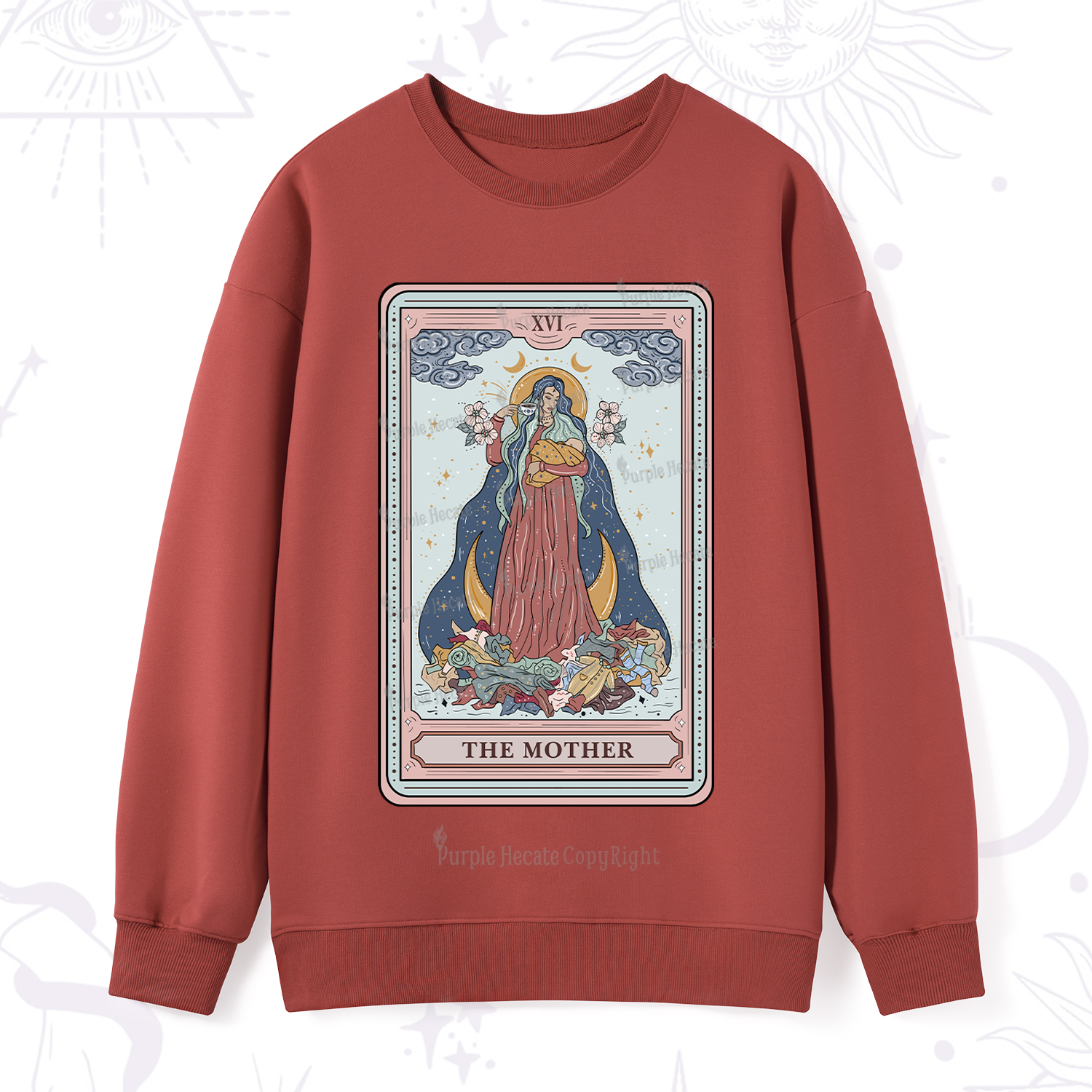 Purplehecate The Mother Tarot Sweatshirt