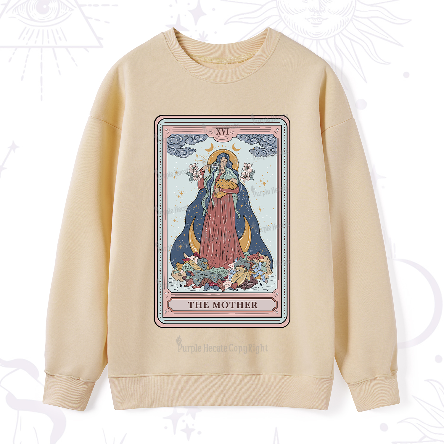 Purplehecate The Mother Tarot Sweatshirt