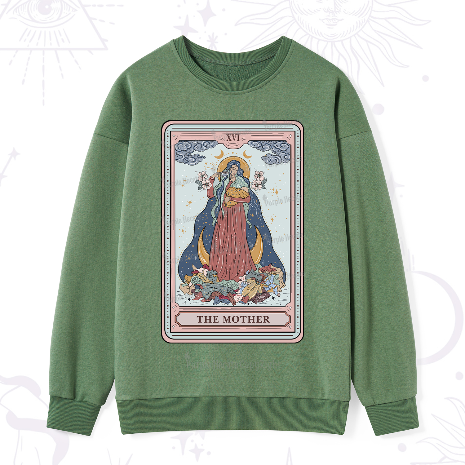 Purplehecate The Mother Tarot Sweatshirt
