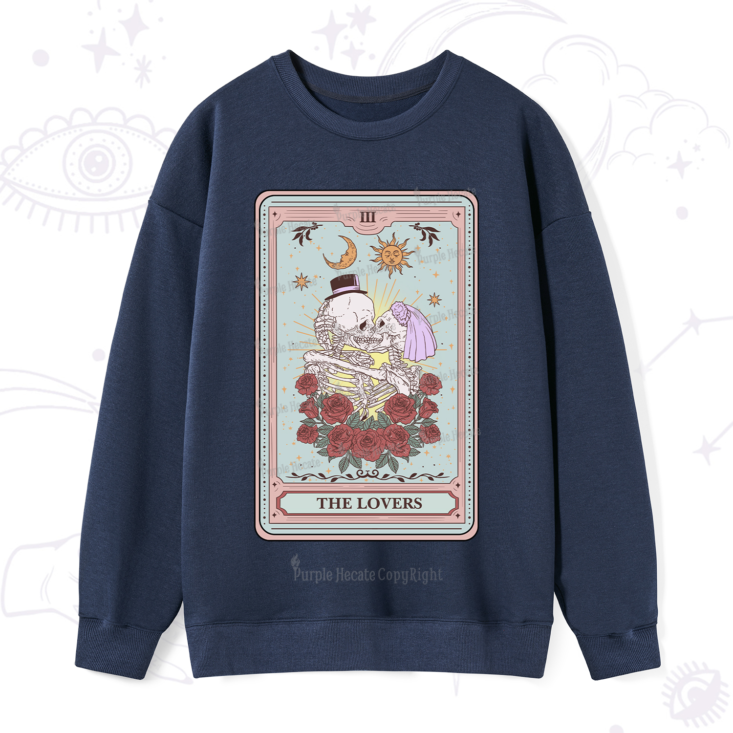 Purplehecate The Lovers Tarot Sweatshirt