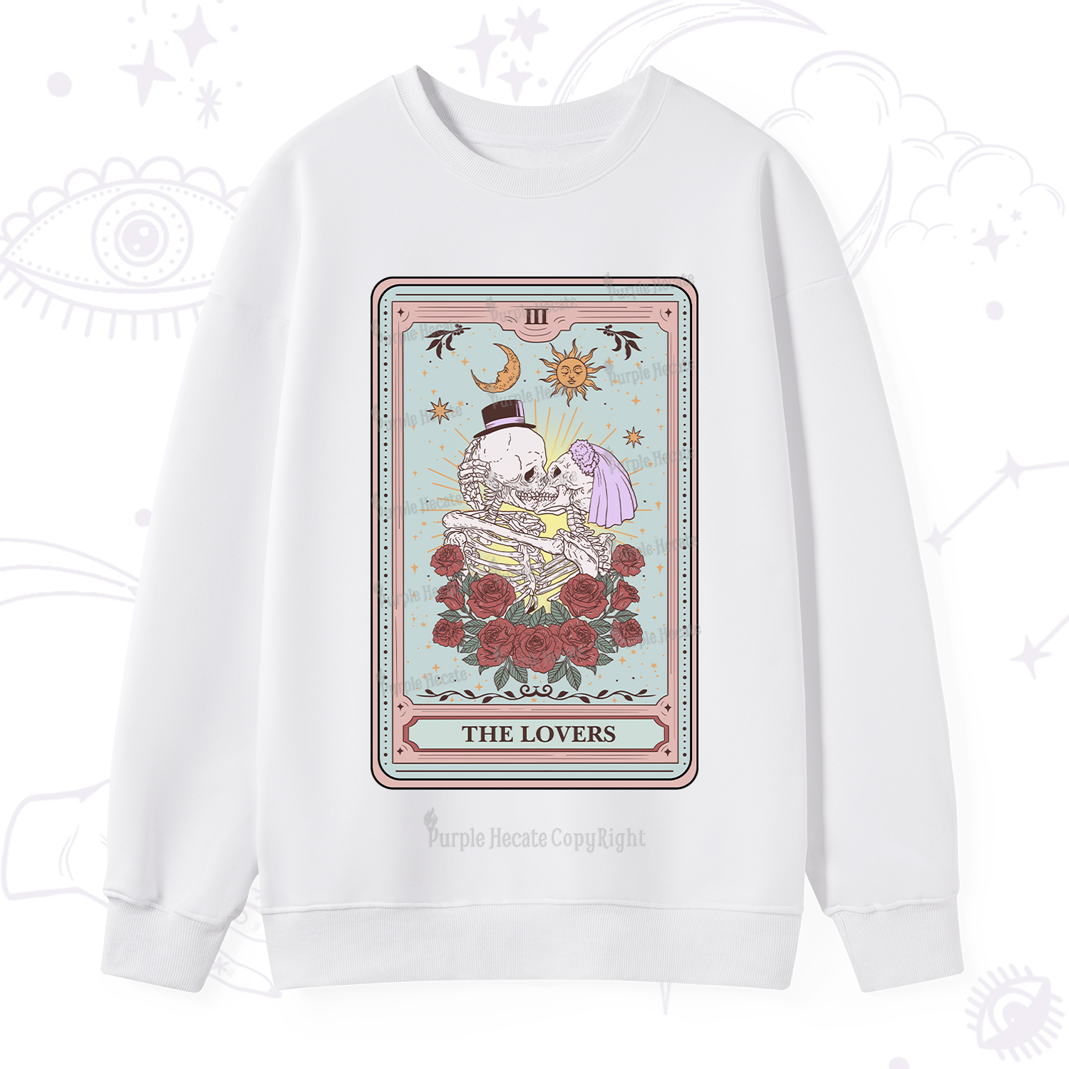 Purplehecate The Lovers Tarot Sweatshirt