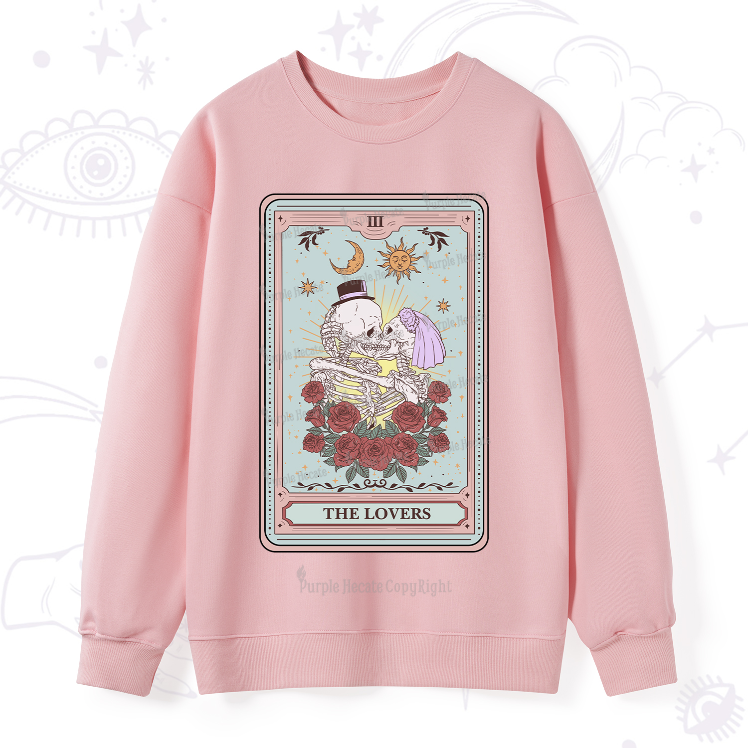 Purplehecate The Lovers Tarot Sweatshirt