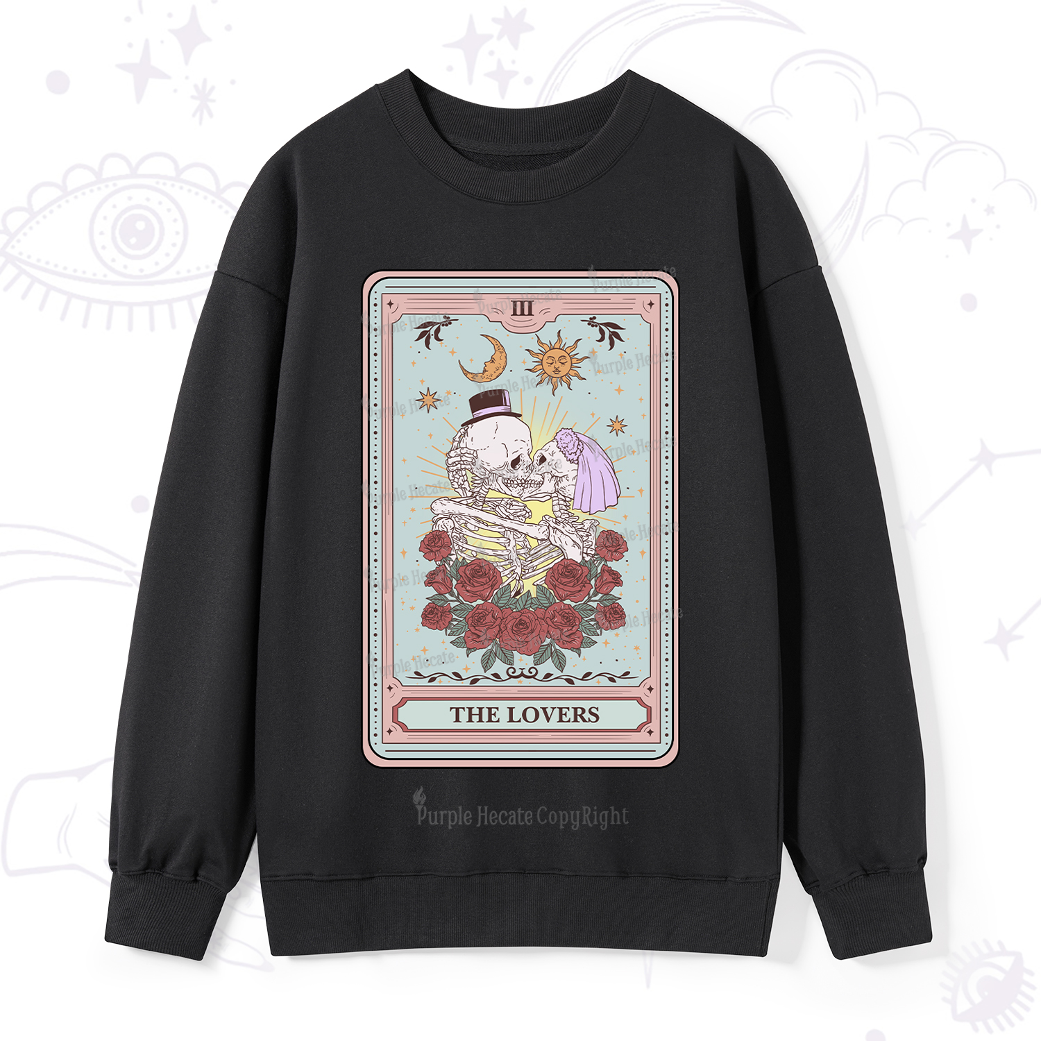 Purplehecate The Lovers Tarot Sweatshirt