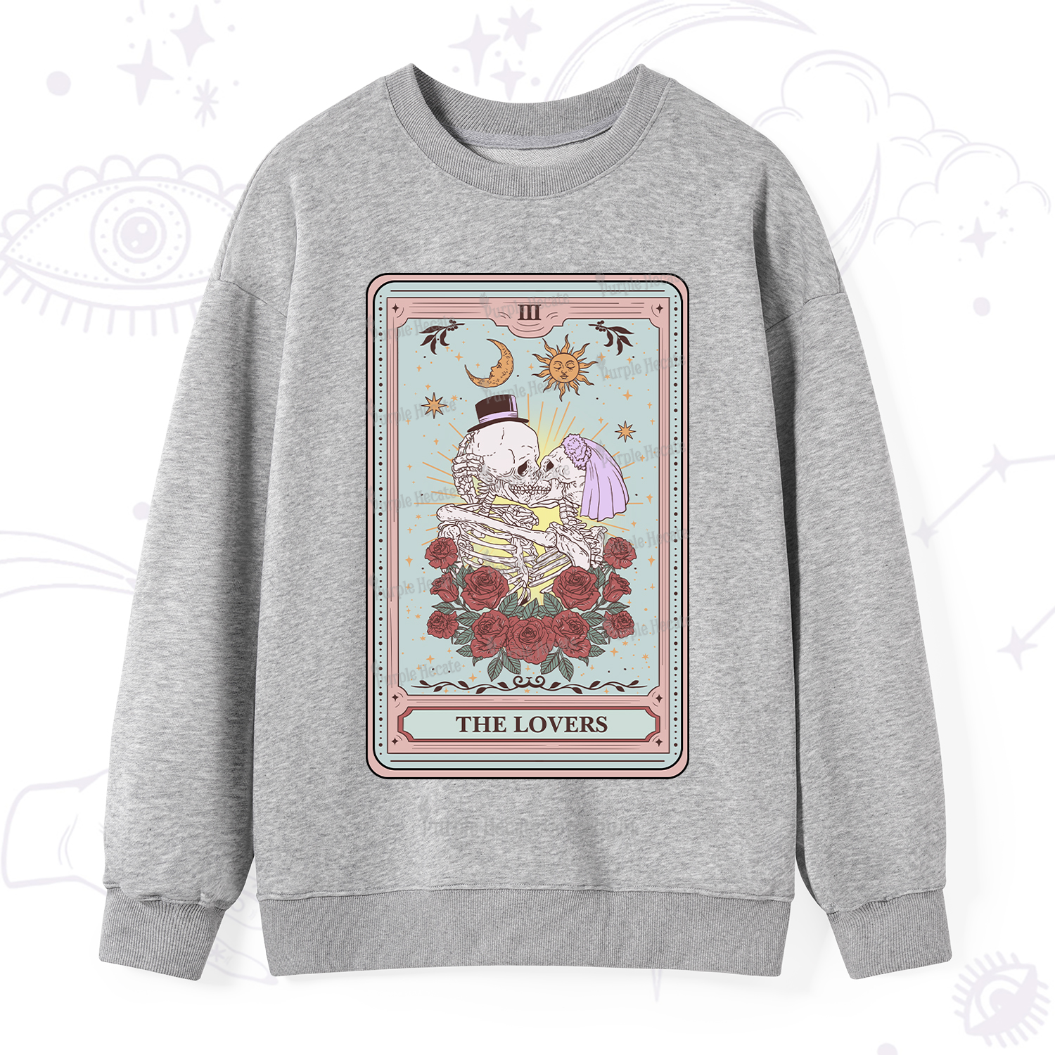 Purplehecate The Lovers Tarot Sweatshirt